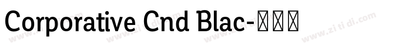 Corporative Cnd Blac字体转换